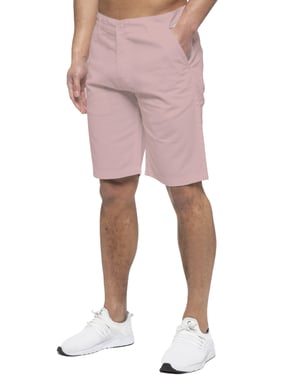 Enzo | Mens Chino Shorts In Pink