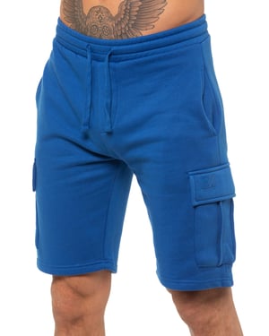 Enzo | Heren Cargo Korte Broek - Blauw