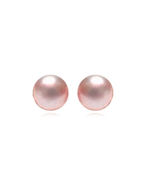 Luxenter Luxenter oorbellen, 925 sterling zilver en gerhodineerde roze parelgel