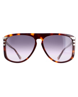 Chloe Aviator Womens Shiny Medium Havana Grey Gradient CH0104S