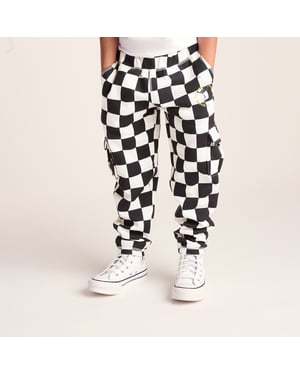 Polypay Kids Shaun the Sheep Sweat Pant - Black Woolly Checkerboard