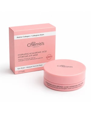 skinChemists Hydrating Anti-Ageing Hyaluronic Acid Hydrogel Eye Mask (20 Pairs) for Dryness, Puffiness, Fine Lines, Wrinkles