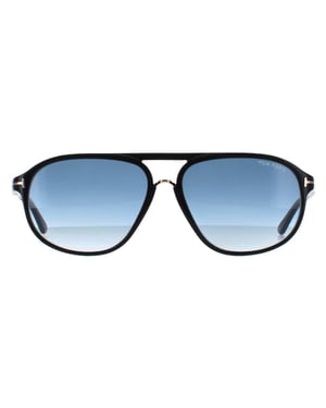 Tom Ford Sunglasses 0447 Jacob 01P Shiny Black Green Gradient