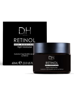 Dr H Retinol Anti-Ageing Night Moisturiser 60ml for Fine Lines, Wrinkles, Loss of Firmness
