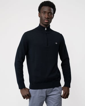 GANT Mens Classic Cotton Half zip Jumper
