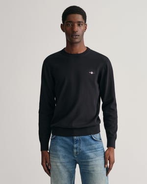GANT Mens Classic Cotton Crew Neck Jumper