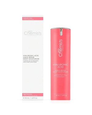 skinChemists Hyaluronic Acid Aqua Repair Anti-Ageing Night Moisturiser 50ml for Dryness, Fine Lines, Wrinkles