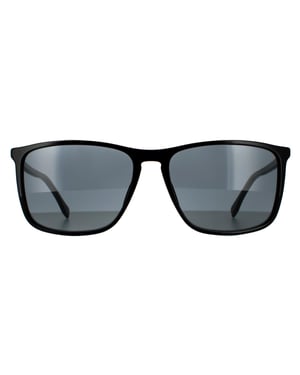 Hugo Boss Square Mens Black Gold Grey Sunglasses