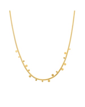 Luxenter Zamel-halsband i 18k gult guldfinish