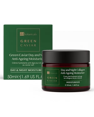 Dr. Botanicals Green Caviar Day & Night Anti-Ageing Moisturiser 50ml for Fine Lines, Wrinkles, Dryness