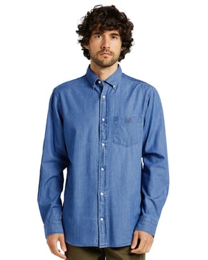 Enzo | Mens Regular Fit Denim Shirt