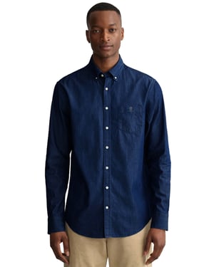 Enzo | Mens Regular Fit Denim Shirt