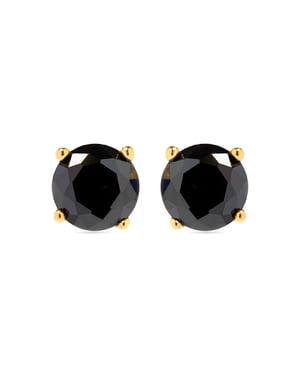 Luxenter oorbellen, 925 sterling zilveren otieno en 18K vergulde onyx-zirkonia afwerking