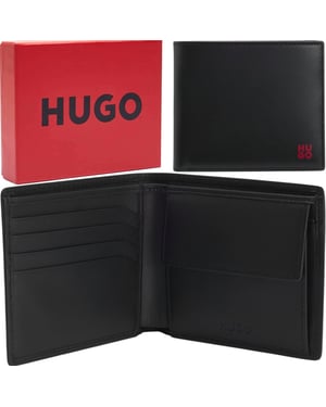 Hugo Boss Mens Leather Wallet Tibby_N_4cc Bifold Credit Cardholder