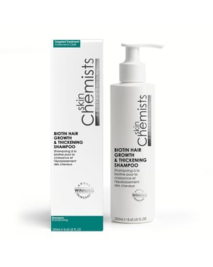 skinChemists Biotin Hair Growth & Thickening Shampoo 250ml for Cleansing, Scalp Health, Hair Volume