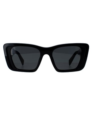 Prada PR08YS 1AB5S0 zwarte donkergrijze zonnebril