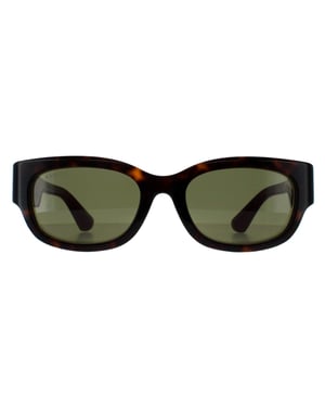 Gucci Vierkant Dames Havana met Groen en Rood Groen GG1667SK