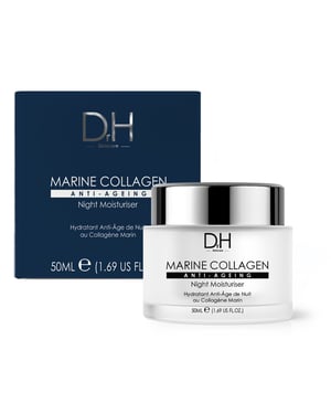 Dr H Marine Collagen Anti-Ageing Night Moisturiser 50ml for Fine Lines, Wrinkles, Loss of Firmness