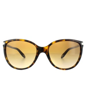 Ralph by Ralph Lauren Cat Eye Dames Donker Tortoise Bruin Gradiënt Zonnebril