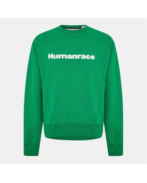 Men's adidas Originals Basics Regular Fit Crew Neck Sweatshirt in Green