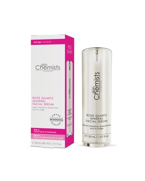 skinChemists Anti-Ageing Rose Quartz Mineral Facial Serum 30ml for Fine Lines, Wrinkles, Dullness