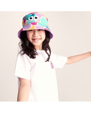 Balkhi Kids Shaun the Sheep Bucket Hat - Pink Cloud Print