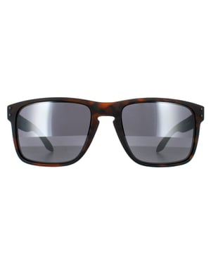 Oakley Square Mens Matt Brown Tortoise Prizm Zwarte zonnebril