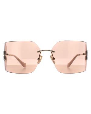 Miu Miu MU54YS ZVN20F lichtgoudroze spiegelzonnebril