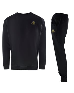 Aquascutum Iconic Crest Zwarte Crewneck Trainingsset