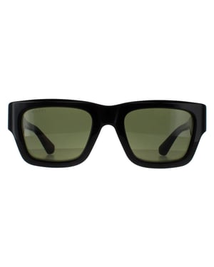 Gucci Square Mens Dark Brown with Havana Green GG1668S