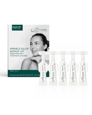 skinChemists Wrinkle Killer Anti-Ageing Instant Face Lift 5 x 2ml for Loss of Firmness, Fine Lines, Wrinkles