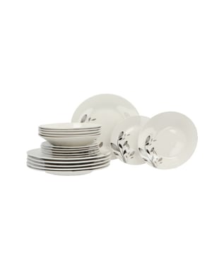 Secret de Gourmet 4goodz porseleinen servies 6 persoons 18-delig lelie