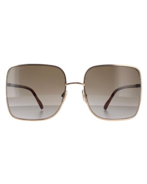 Jimmy Choo ALIANA/S 06J HA goud havana bruin gradiÃ«nt zonnebril