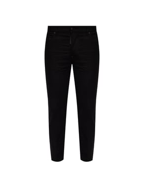 Dsquared2 Svarta Bull Badge Svarta Jeansbyxor