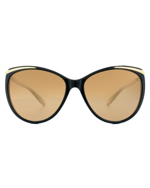 Ralph by Ralph Lauren Cat Eye Dames Donkerbruin Bruin Oranje Kleurverloop Zonnebril
