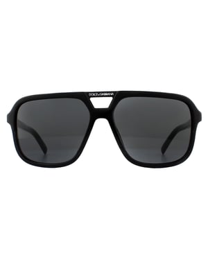 Dolce & Gabbana Zonnebril DG4354 501/87 Zwart Grijs Verloop