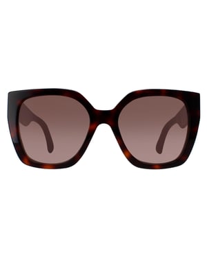 Gucci GG1300S 003 havana kristal bruin gradiënt zonnebril