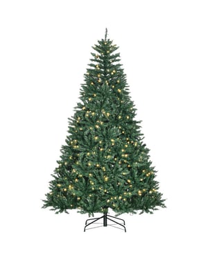 Homcom Kerstboom met 700 warm witte led 2154 takken Ø142 x 210h cm