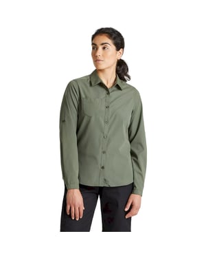 Craghoppers Dames/dames Expert Kiwi Shirt met lange mouwen (Donker ceder groen)