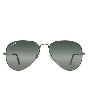 Ray-Ban zonnebril Aviator 3025 zilver gepolariseerd groene zilveren spiegel 003/59