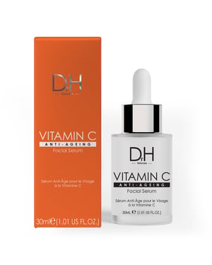 Dr H Advanced Anti-Ageing Vitamin C Facial Serum 30ml for Brightening, Dark Spots, Large Pores