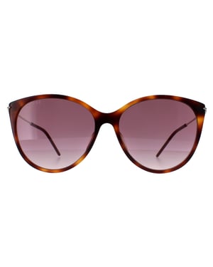 Gucci GG1268S 002 havana goud rood gradiënt zonnebril