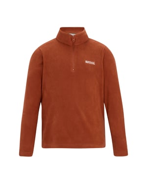 Regatta - Geweldige Outdoors Kinder Hot Shot II Half Zip Fleece Hoodie (Baksteen)