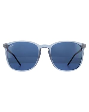 Ray-Ban Square Mens Transparent Blue Blue Gradient Sunglasses