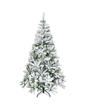 Homcom Kunstkerstboom met sneeuweffect scharnierconstructie Ø105 x 180h cm -