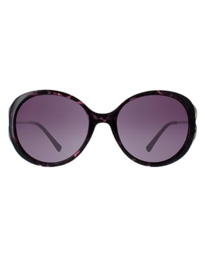 INVU Round Womens Dark Tortoise Purple Demi Gold Purple Polarized B2117