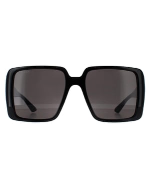Gucci Vierkant Dames Zwart met Goudgrijs GG1692S