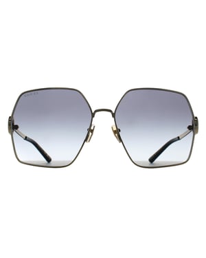 Gucci Square Womens Gold Grey Gradient GG2163S