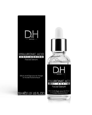 Dr H Anti-Ageing Hyaluronic Acid Facial Serum 30ml for Dryness, Fine Lines, Wrinkles