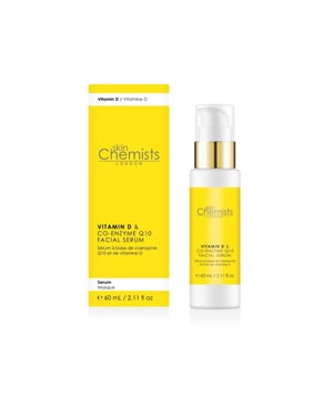 skinChemists Vitamin D Co-Enzyme Q10 & Vitamin D Anti-Ageing Serum 50ml for Loss of Firmness, Fine Lines, Wrinkles